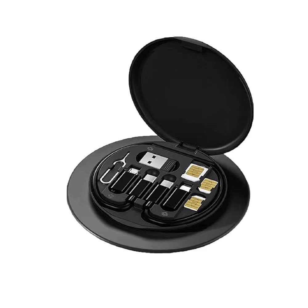 Fast Charging Data Cable Set for Type C, Apple & Android Charging with Portable Storage Box, PD 60W Charging and Data Transfer Cable Kit, Sim Card Tray Eject Tool and Slots (White) (B0CSFQWLC7) Amazon Price History, Amazon Price Tracker