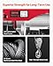 VEVOR Electric Hoist, 2200 lbs 120V Electric Winch with 328 ft Wireless & 14 ft Wired Remote Control, 40 ft Single Cable Lifting Height, Single/Double Slings, Lift Hoist for Garage Warehouse Factory