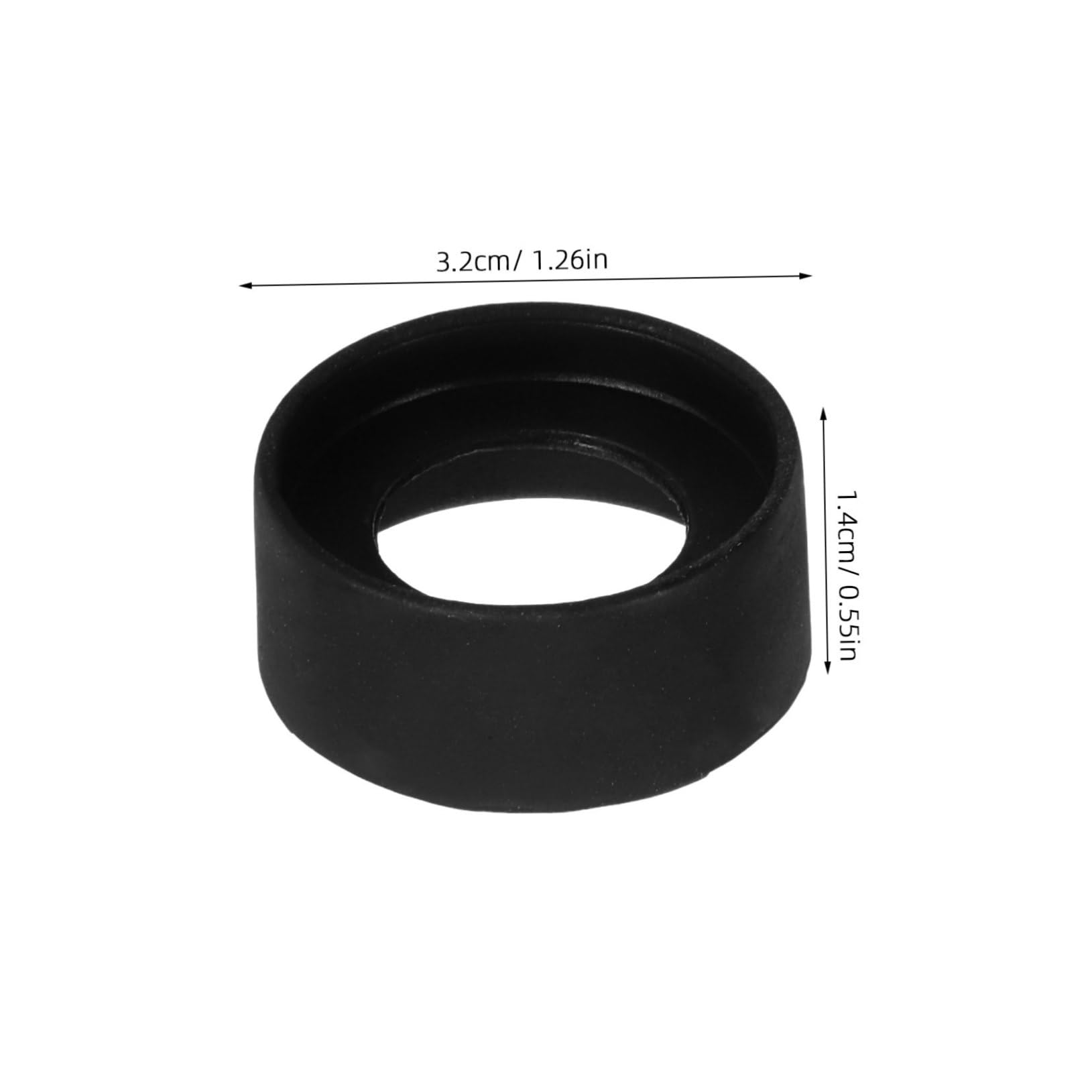 Amosfun 2pcs Eyepiece Protective Covers Reusable Rubber Eyecups for Microscopes Telescopes Eye Guard Caps Easy to Install Eyepiece Magnifiers for Lab Outdoor Use
