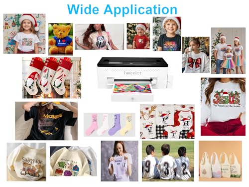 Lancelot A3 L1800 DTF Printer Bundle DTF Printing Machine with Roll Feeder, White Ink Circulation,t Shirt Printers with Film Cutter for DIY T Shirt Business (Printer+Software+Laptop+Consumables) - Thumbnail 7