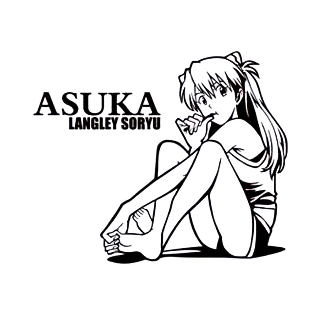 Amazon.co.jp: シール ウォールステッカー カーステッカー アスカ 31