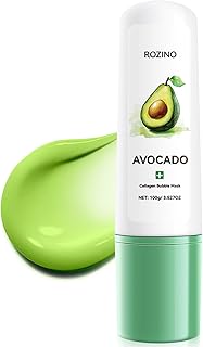 Máscara de burbujas de aguacate, mascarilla l...