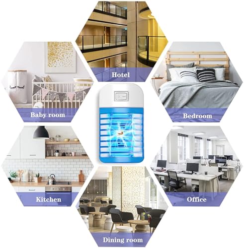 Mückenlampe 4 Pack, Fliegenfalle für Zuhause, geeignet für Zuhause, Küche, Schlafzimmer, Esszimmer, Elektrischer Insektenvernichter,Elektrisches Moskitonetz,Mückenschutz Steckdose