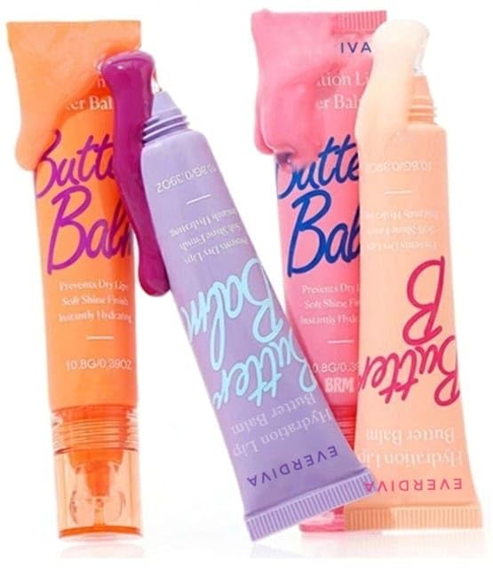 Butter Balm Lip Moisturizer Set of 4 | Soft Shine Hydrating Lip Balm Collection | Nourishing Multi-Color Butter Lip Care (10 g Each) for Smooth & Healthy Lips-image-6