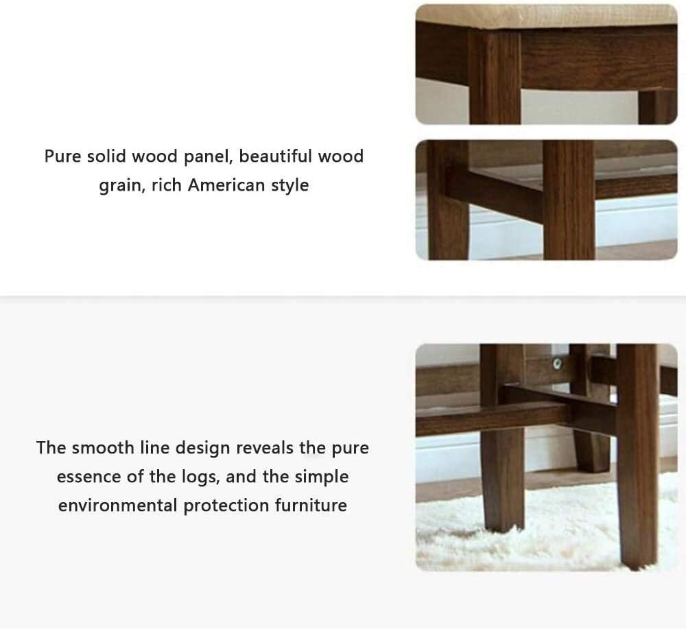 Footstool Sofa Stool Modern Creative Low Stool Stool Stools Solid Wood、Strong and Sturdy、Footstool Simple Nordic、Wooden Stool Square Stool、Low Stool、Load 100kg、Living Room Bedroom Balcony Use/Brown