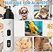 Dog Nail Polisher, Rechargeable Electric Cat and Dog Trimmer, Low Noise, Self-contained LED Display and Removable Polishing Wheel Portable Small Pet Nail Grooming Smooth Trimming Tool
