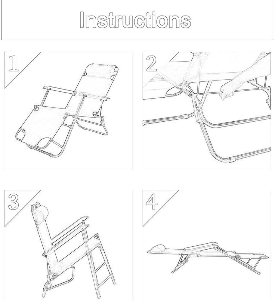 Tumbona Plegable Silla Gravedad Cero Tumbona Reclinable Para Playa, Sillón Plegable De Gravedad Cero, Silla De Salón Ligera Para Oficina, Descanso Para El Almuerzo, Muebles De Jardín Silla Plegable Re