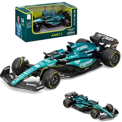 Bburago 1:43 Modelo F1 Aston Martin AMR23 #18 miniatura 1