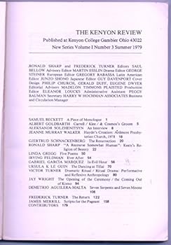 Paperback The Kenyon Review Summer 1979 Book