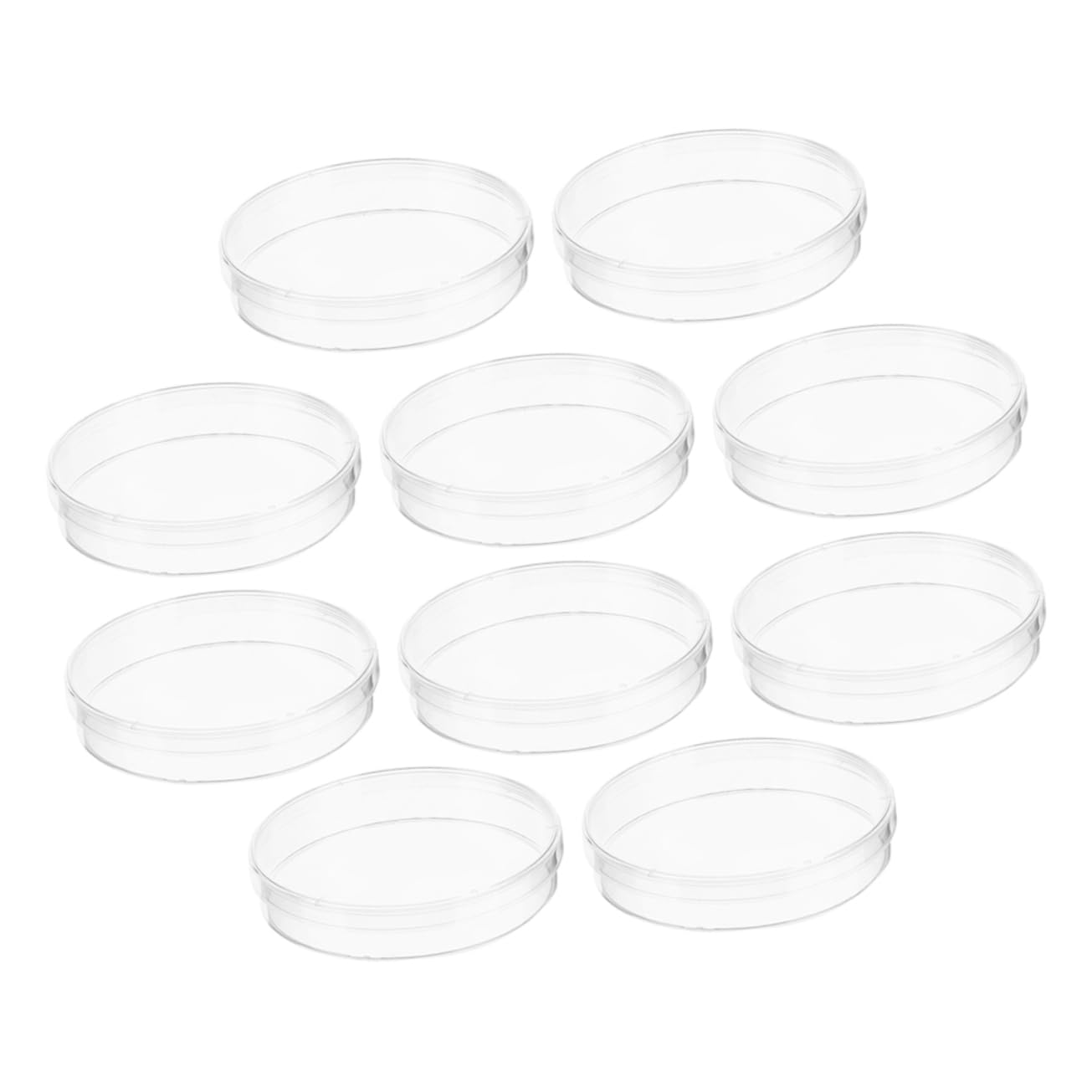 iplusmile 50stücke Transparente Kunststoff-petrischalen Mit Deckel Für Zellkultur Und Wissenschaftliche Experimente Robust Und Vielseitig Einsetzbar