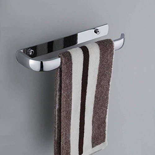 Porte-serviette de bain mural chromé et cintre de cuisine compact