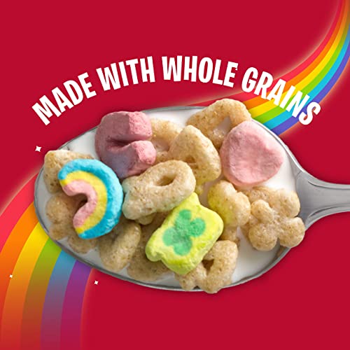 Lucky Charms Gluten Free Cereal with Marshmallows, Kids Breakfast Cereal, Made with Whole Grain, Mega Size, 29.1 oz