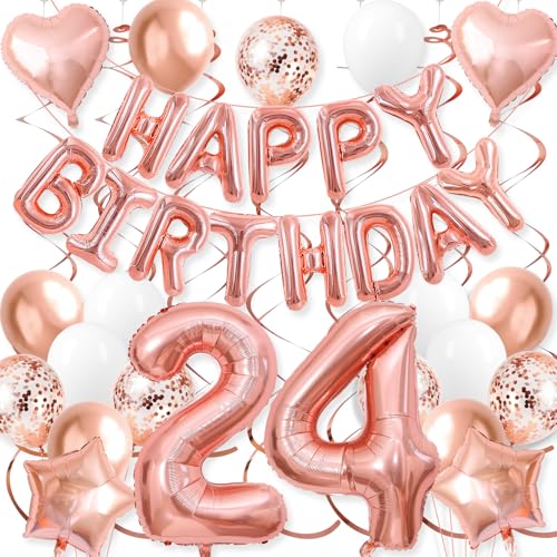 Solution décoration anniversaire complète avec ballons en mylar et tourbillons