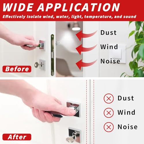 Image of 40 Feet Rubber Weather Stripping Door Seal Strip, Self-Adhesive Backing D-Shape Door Weatherstripping for Door Frame Insulation Large Gap, Easy Cut to Size(Brown)