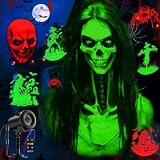 Weihnachten Deko Outdoor Innen, 3D Dynamische Halloween Projektor