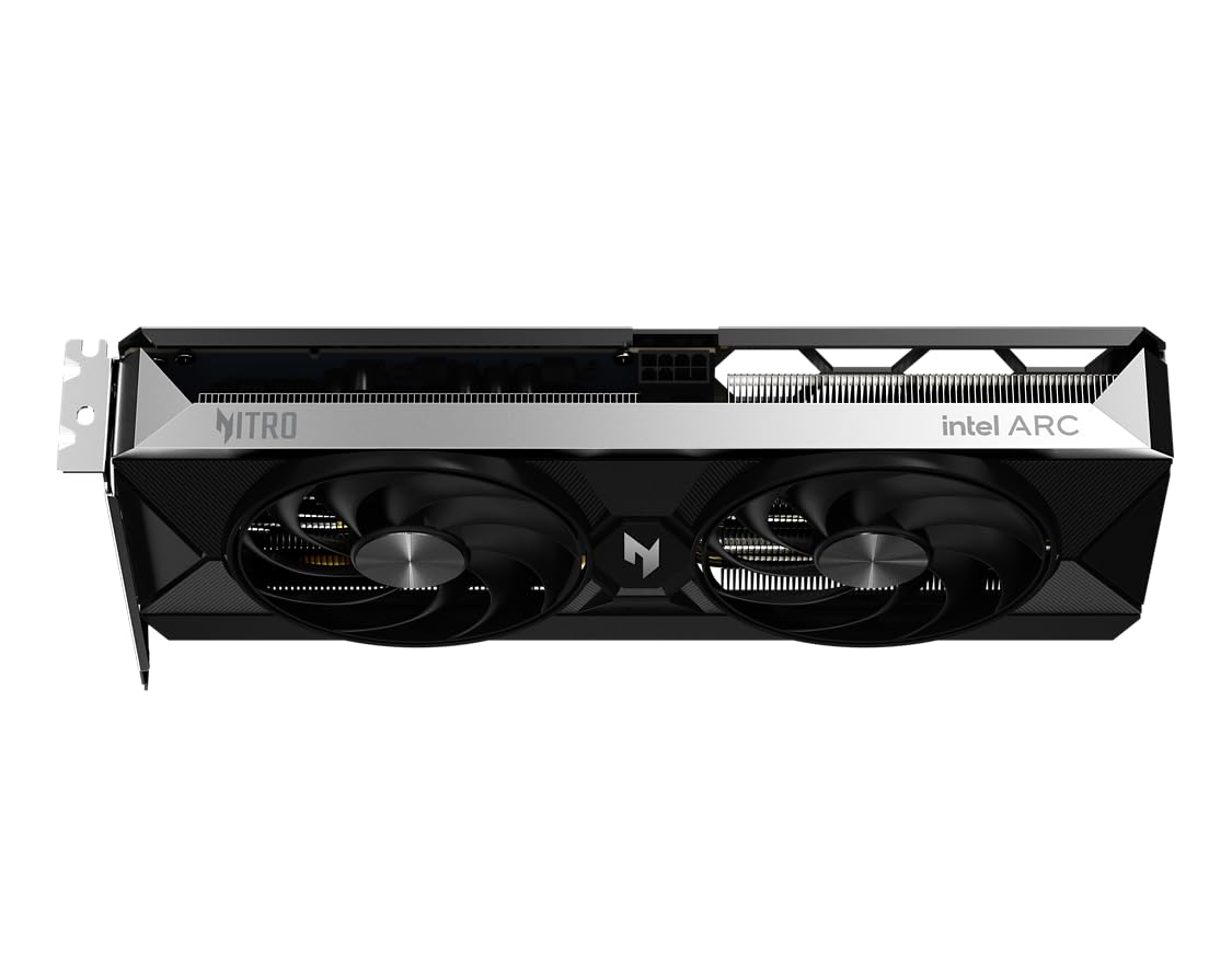 Acer Nitro Intel Arc B580 - Scheda grafica overclocking da 12 GB GDDR6, Xe2 a 20 core, sistema di raffreddamento Frostblade a doppia ventola, orologio grafico 2,74 GHz, 1 HDMI 2.1 con supporto HDMI 4K