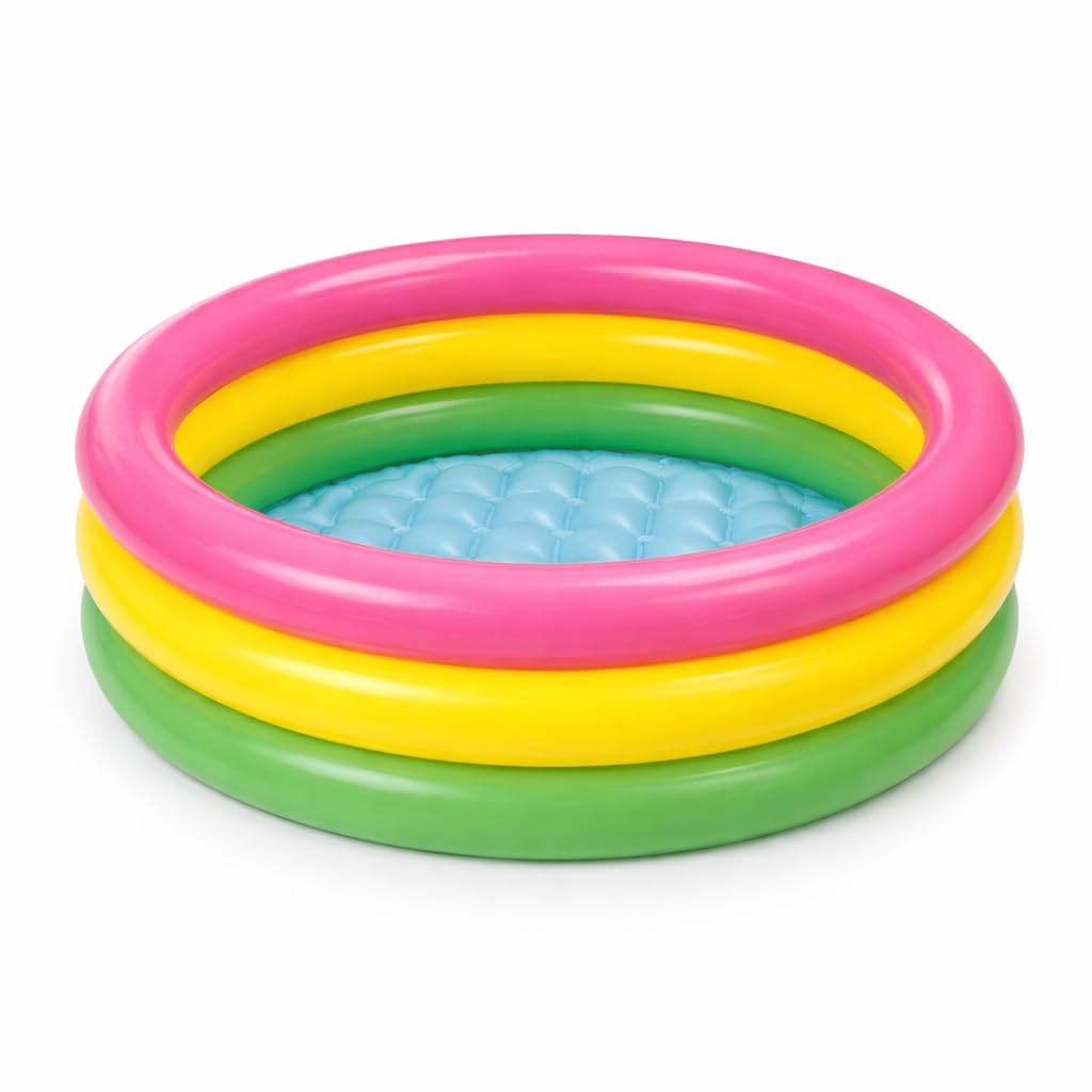 2 Feet Inflatable Baby Bath Tub Swimming Pool | BPA-Free PVC Kids Water Pool-image-15