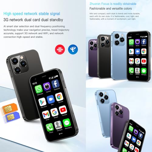 Tuanzi XS15 3G Mini Smartphone 3.0 Inch Wifi Gps Quad Core Android 8.1 Cell Phones Slim Body Hd Camera Dual Sim Compatible thumb #7