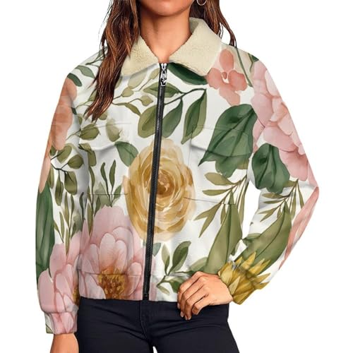 Veste polaire femme contre le froid avec fermeture éclair
