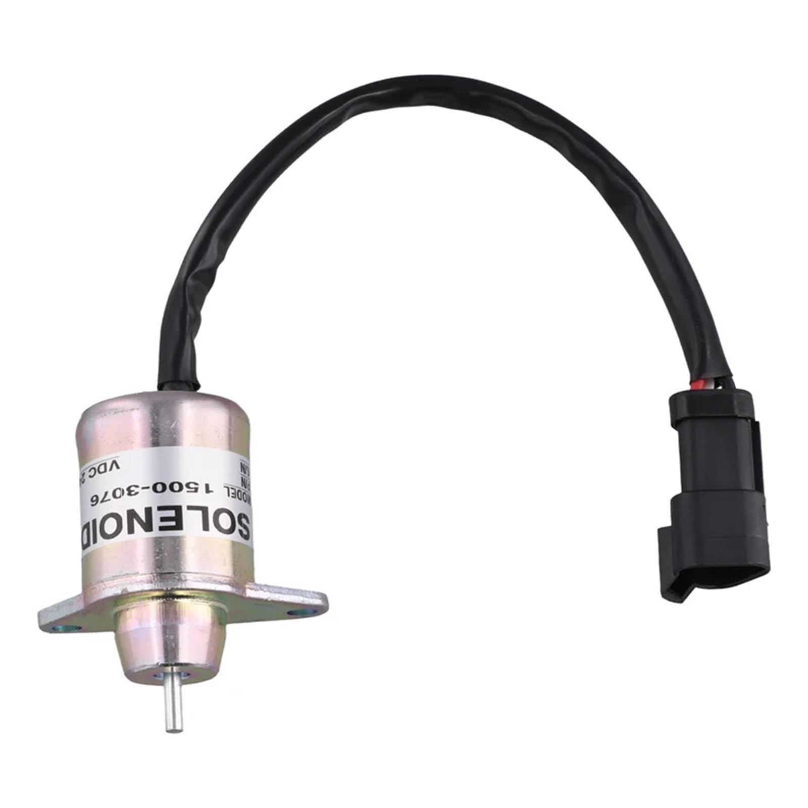 Maghswet As Shown 24V Fuel Auxiliary Valves Fit For Yanmar Thermo King 42-100 A62e-Refrigerated Truck Diesel Engine Fuel Shut Off Stop Solenoid Valve 1500-3076(As Shown 24V)