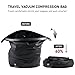 Noitullop Vacuum Compression Bags for Travel, 40L Pump-Free Reusable Vacuum Bags, Waterproof Laundry Bag for Backpack and Suitcase, Space Saver Bags for Backpacking