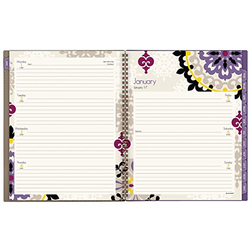 At-A-Glance Vienna Weekly/Monthly Appointment Book, 8 1/2 X 11, Purple, 2018 (122905) #TOP2