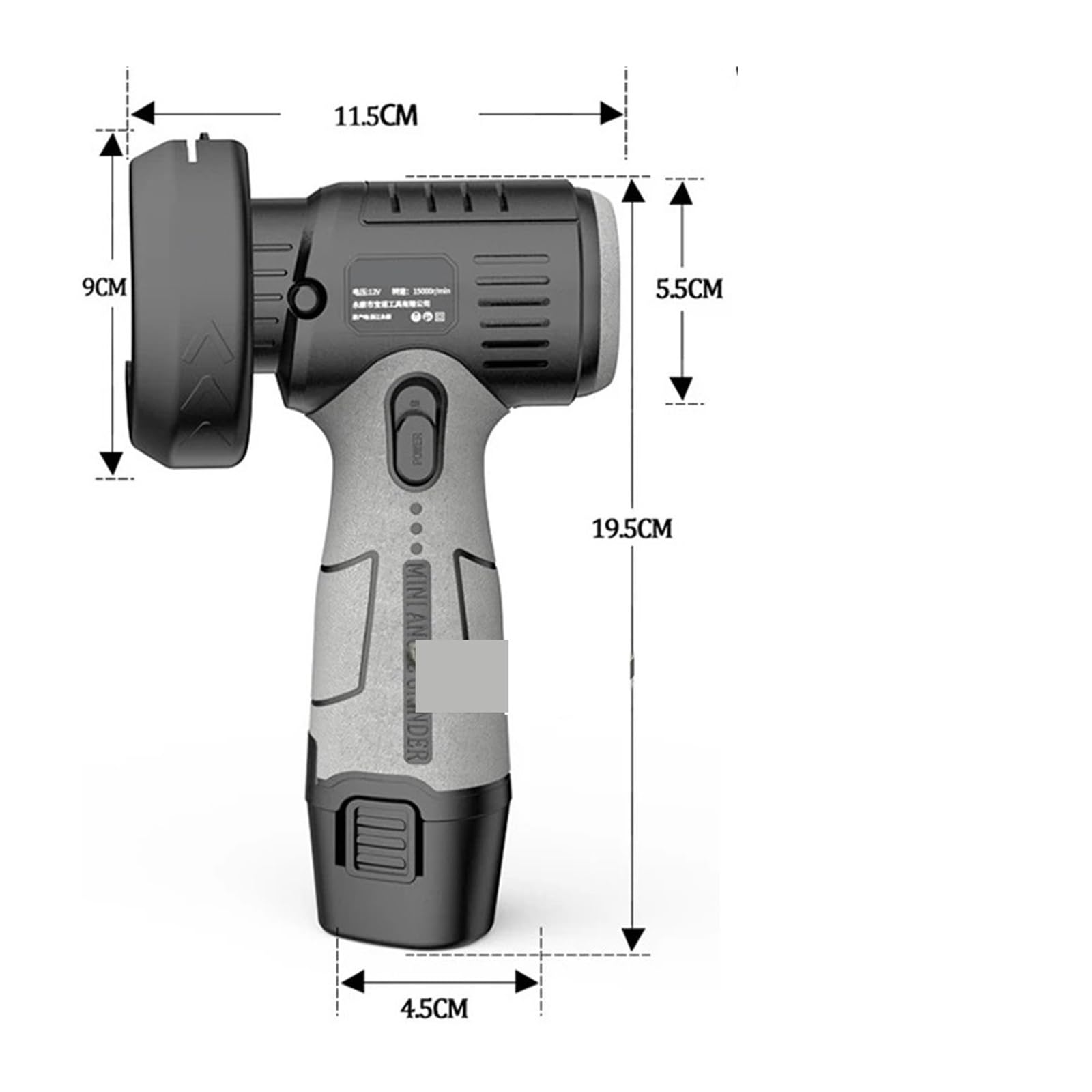 Lucidatrice Mini smerigliatrice angolare portatile batteria al litio portatile piccola lucidatrice molatrice da taglio utensile elettrico domestico