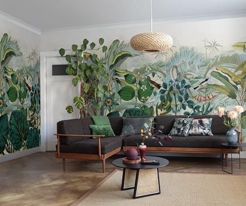 Papier peint intissé facile à poser Rasch oiseaux fleurs 265cm - 4