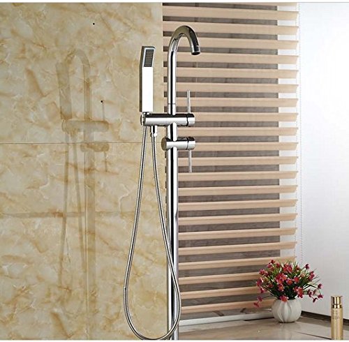 Mitigeur baignoire sur pied Gowe contre les fuites installation au sol facile