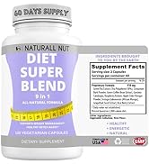 Naturall Nut Diet Pill Super Blend - Garcinia Cambogia, Green Coffee, Ketones, Green Tea Pills, R...