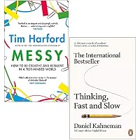 Messy By Tim Harford & Thinking Fast and Slow By Daniel Kahneman 2 Books Collection Set