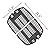 GGC Cooking Grate Replacement for Weber Q200, Q220, Q260, Q2000 Series, Q2400 Gas Grill, 2-Pack Cast Iron Grid Grates for Weber 7645, 7583, 65811