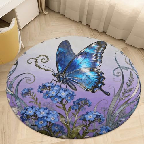�v���b�V�� �R�[���� �x���x�b�g ���E���h �G���A���O 3�t�B�[�g �ɔ� 0.5 cm �u���[ Morpho Myosotis �t���A�}�b�g ����~�� TPR �o�b�L���O ���[�p�C�� ����\ �E�F���J���t�����g�h�A�}�b�g �Q�� ���֑���