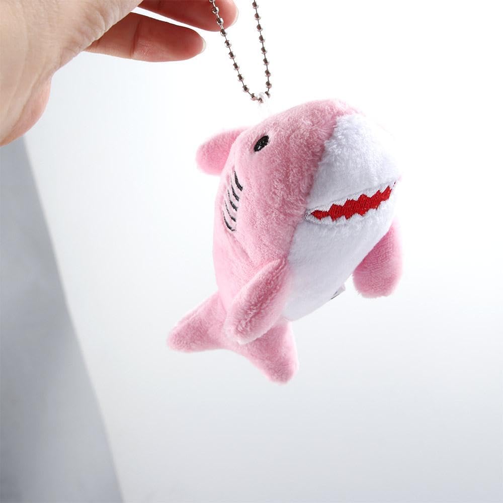 Kopida 4PCS Cute Plush Shark Keychain Pendants Cartoon Plush Stuffed Ocean Animal Pendant Keyring Mini Shark Key Chain Backpack Decoration Pendant Ornament - Image 8