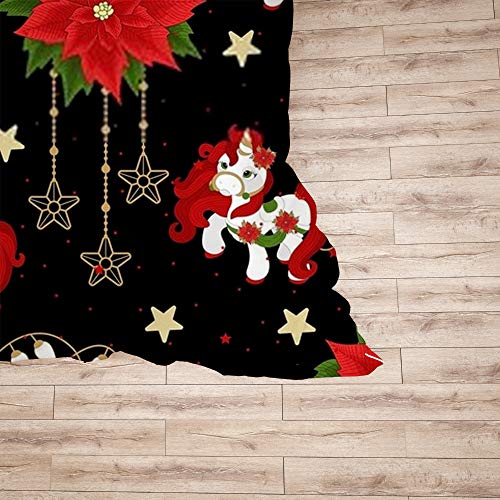 Parure de lit licorne de Noël King 3 pièces en polyester ultra doux - 6