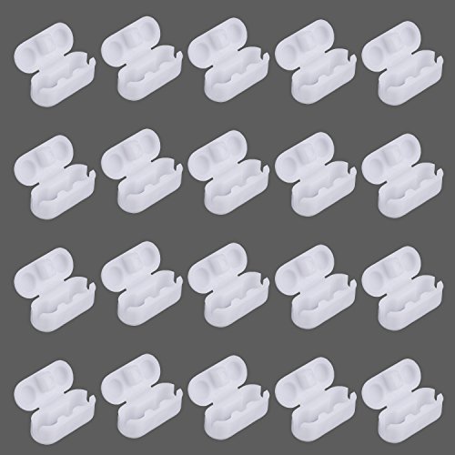 20 Pack Replacement Vertical Roman Roller Blind Ball Chain Cord Connector Clips (Plastic A)