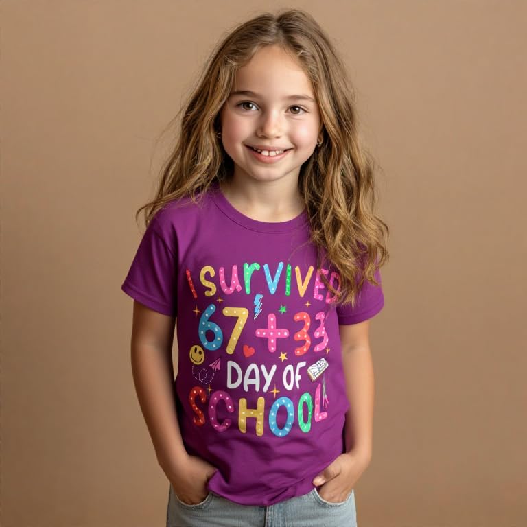 Image of 100 Days of School Shirt Girls and Kids Unicorn Heart Shirt