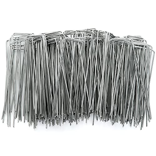 dajave 6 inch landscape staples, 200 pack u shaped garden ground stakes, heavy galvanized garden staples for outdoor fabric irrigation hoses, fixed fences and tents dajave 6 inch landscape staples, 200 pack u shaped garden ground stakes, heavy galvanized garden staples for outdoor fabric irrigation hoses, fixed fences and tents