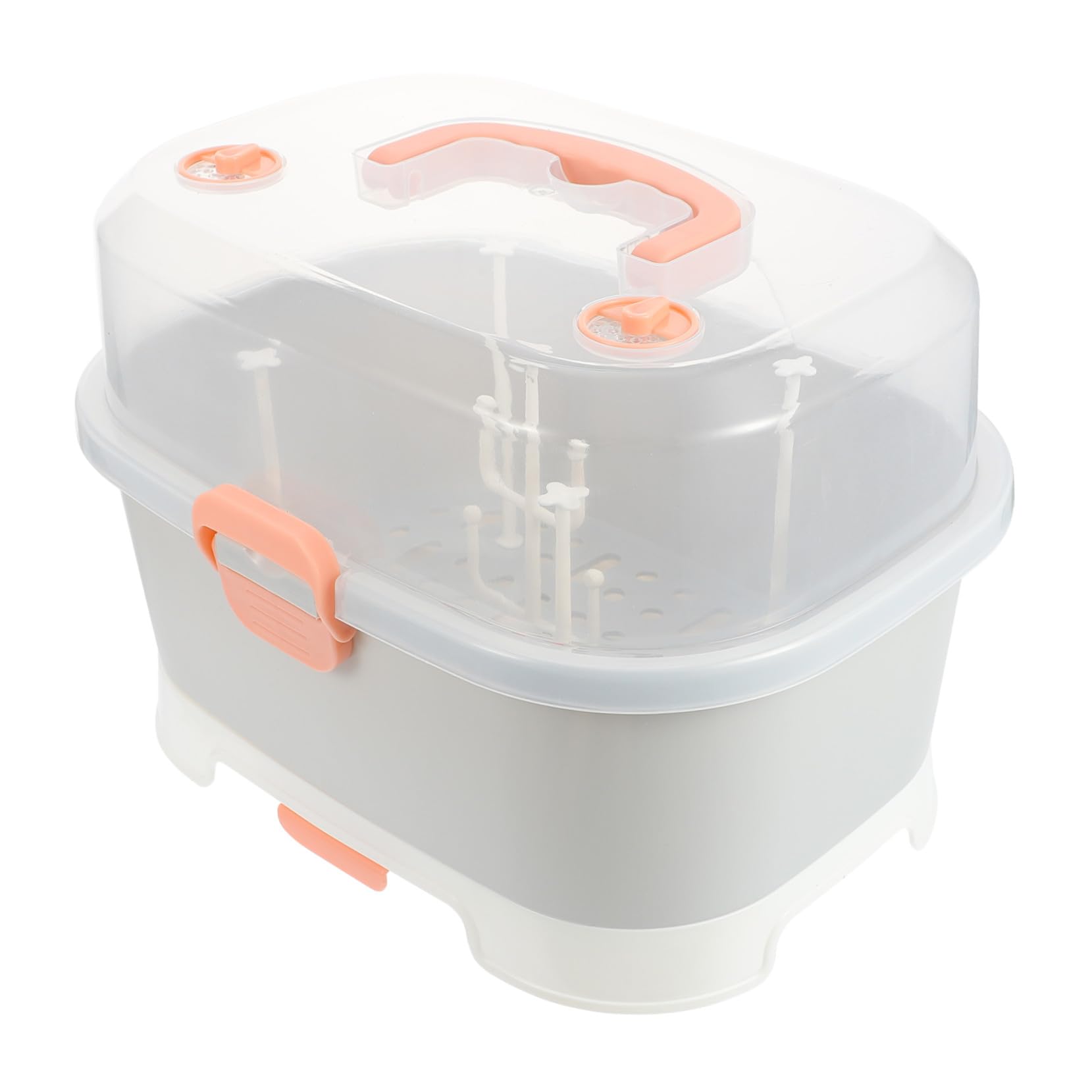 Tragbare Aufbewahrungsbox für Babymilchflaschen, Pp, Groß | Babyschale für Reisen und Outdoor, Leicht zu Reinigen, für Schnuller und Milchflasche