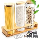 🌱 Ihre Schubladen quillen nur so über mit angebrochenen Paketen und sind 𝐖𝐄𝐃𝐄𝐑 𝐋𝐔𝐅𝐓𝐃𝐈𝐂𝐇𝐓 𝐕𝐄𝐑𝐒𝐂𝐇𝐋𝐎𝐒𝐒𝐄𝐍 𝐍𝐎𝐂𝐇 𝐎𝐏𝐓𝐈𝐒𝐂𝐇 𝐀𝐍𝐒𝐄𝐇𝐍𝐋𝐈𝐂𝐇? Dann sind Sie bei uns an der richtigen Adresse! Das 3er Set Vorratsbehälter ist ideal, um endlich Ordnung in Ihre Küche zu bringen! Wieso? Lesen Sie weiter!