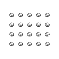 Vista 5 de uxcell 30 bolas de rodamiento de acero cromado de 0.079 in de precisión G5