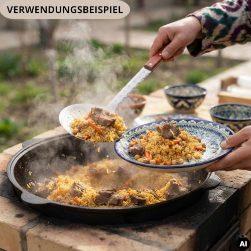 Foto von Schaumkelle 65 cm Schumovka Schaumlöffel Siebkelle Abseihlöffel Edelstahl