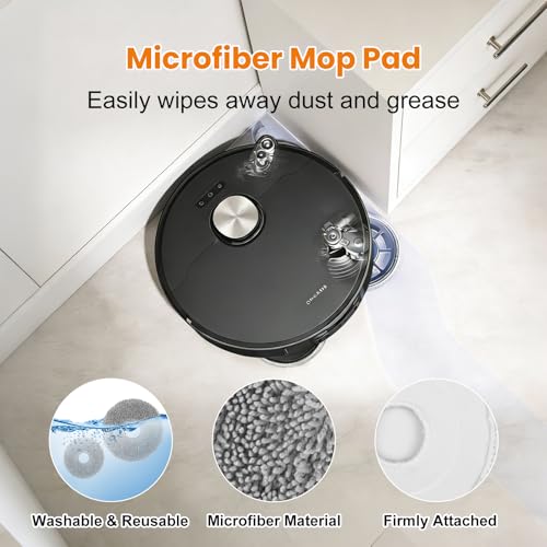 Image of 20 Pack Accessories for Dreame X50 /L50 /Mova V50 Ultra Complete Robot Vacuum | 1 Pair Main Brush 4 Side Brushes 4 HEPA Filters 4 Mop Pads 4 Dust Bags