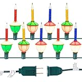 Bubble Lights Connectable Vintage Christmas Lights Indoor String Lights for for Christmas Tree Fireplace Mantel, Old Fashion Christmas Decorations, 9 Bulbs
