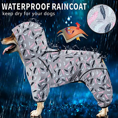 Idepet Dog Raincoat with Hood & Collar Hole,Waterproof Dog Rain Poncho Reflective Dog Rain Jacket Windproof Hoodies for Small Medium Large Dogs Corgi Golden Retriever Shepherd Bulldog - Image 3