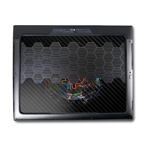 Image of MightySkins Carbon Fiber Skin Compatible with Alienware M18 R1 (2023) Full Wrap Kit - Crypto | Protective, Durable Textured Carbon Fiber Finish | Easy to Apply & Change Styles | Made in The USA