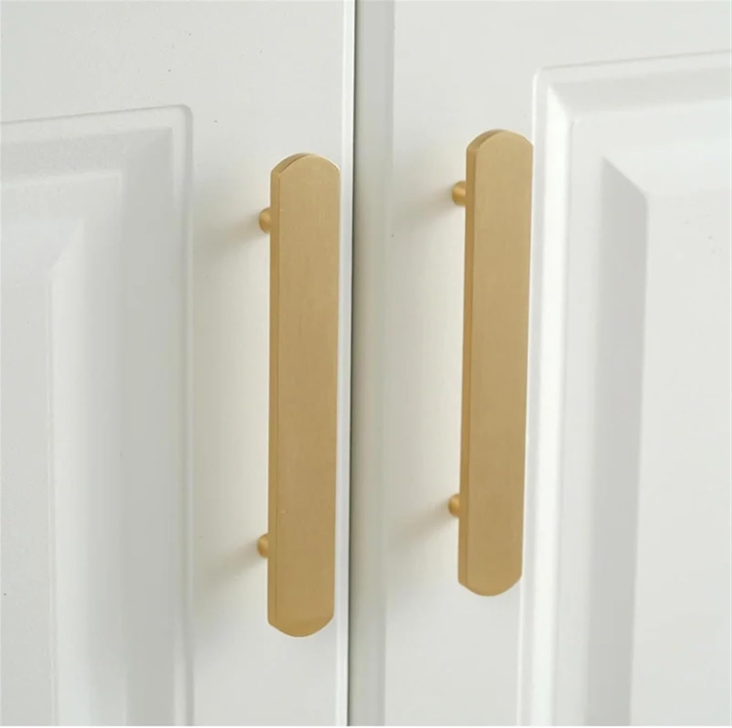 Chinese Solid Brass Long Handle of Furniture Creative Closet Wardrobe Drawer Knobs Kitchen Cabinet Door Handles Hardware 1Pcs (Color : Single Hole B)