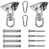 schaukelpferd ikea WAS BEINHALTET -- 2 x180° Drehhaken,4 x Schrauben für die Betonanwendung und 4 x Schrauben für die Holzanwendung, 2 xKarabiner mit Nuss，1 x detaillierte Montage-Anleitung