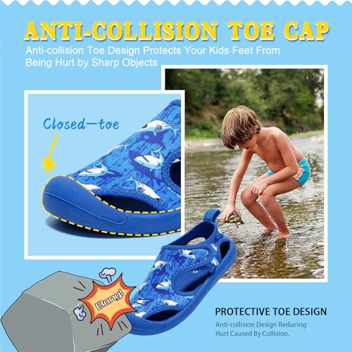 STQ KIDS Boys Girls Water Shoes Quick-Dry Cute Beach Swim Pool Shoes - Image 6