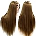 Neverland Cabeza Maniquí 24" 50% Pelo Natural Peluqueria practicas Formación Muñeca de...